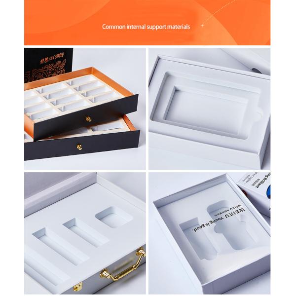 Luxury Chocolate Candy Packaging Gift Boxes With Ribbon , Recycled Paperboard Rectangular Packaging Box