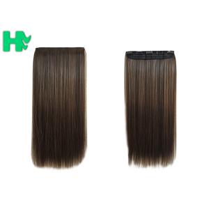 Straight Popular Synthetic Human Hair Extensions , New Stylish Comfortable