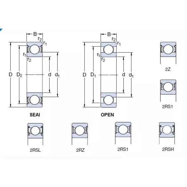 Thin Wall 61840 MA / C3 Deep Groove Bearing For Electrical Tools 200mm X 250mm X 24mm
