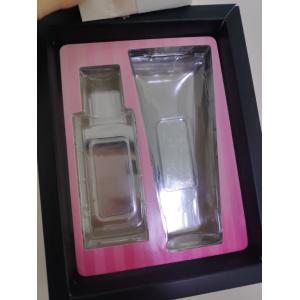 Beautiful customized cosmetic paper packaging box with plastic innertray