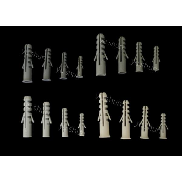 Asymmetric PP PE Plastic Plasterboard Wall Plugs Screws 50mm