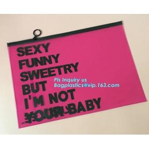 bag with window and zipper/slider zipper bag/aluminum foil zip lock bag, EVA PVC