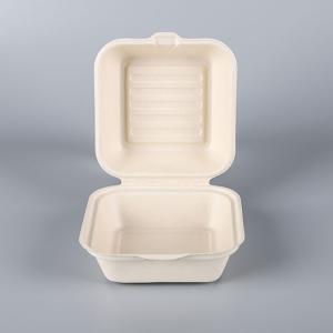 Ok Compostable Renewable Oil and Water Proof Sugarcane Pulp Fast Food Delivery