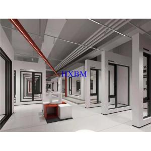 12A Glass Wood Grain Aluminum Casement Windows Double Glazed