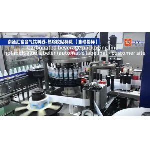 Modular Hot Melt Glue Labeling Machine for Cosmetics Drinks and Cleaning