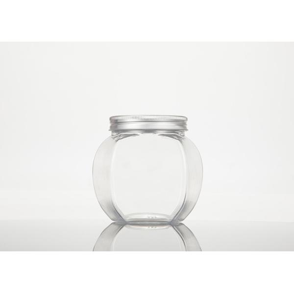 Buy Food Grade PET Plastic Jar Container With Aluminum Lids 65mm at wholesale prices