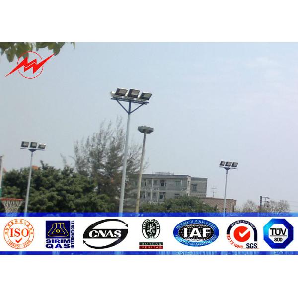 Buy Large outdoor areas 25M High Mast Pole with different head frame type at wholesale prices