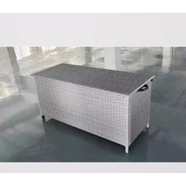Home Indoor And Outdoor Garden Space Cushion Trunk Furniture Rattan Storage Box Outdoor Woven Rattan Waterproof