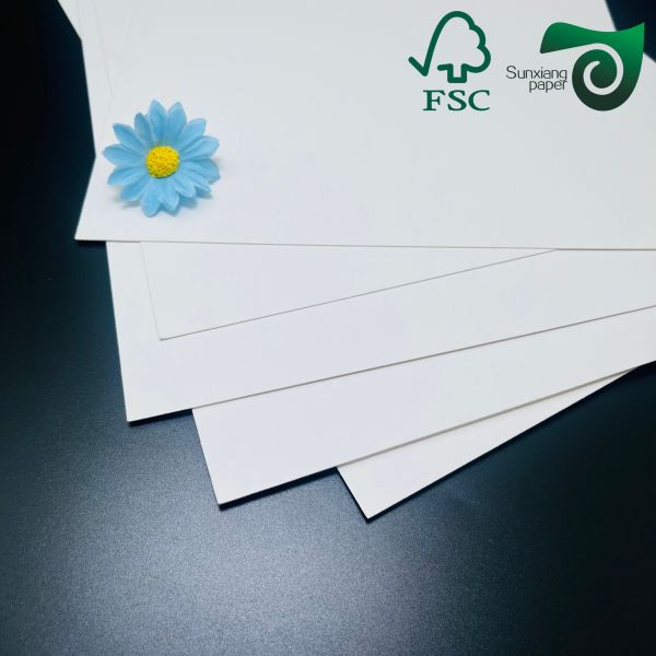 FSC Certified 350gsm Food Safe White Cardboard One Side Coating High Hardness