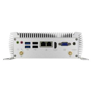 Compact Industrial Mini PC Fanless Dual Gigabit LAN DDR4 RAM Supports 2.5 SATA