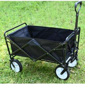 Adjustable Black Red Camping Wagon with 260KGS Weight Capacity 20LBS Capacity