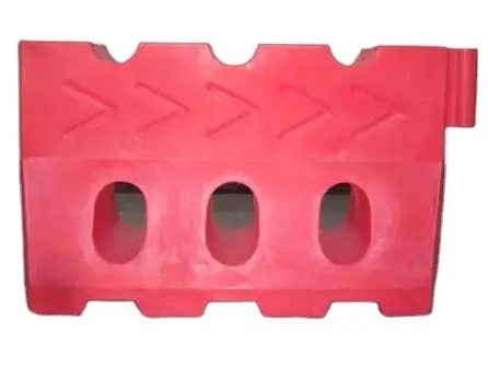 Red plastic guardrail rotoplastic mold product plastic protective safety bar