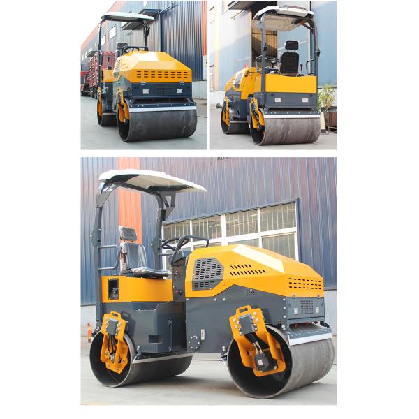 3 Ton Mini Asphalt Road Roller Diesel Engine Ride on Small Road Roller Road Compactor Factory Price