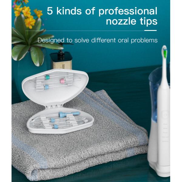 Combo Electric Toothbrush IPX4 Countertop Water Flosser Teeth Whitening 600ml