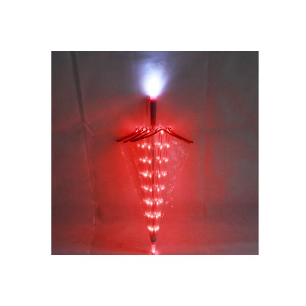 Buy Customized Girls Small Red Umbrella Easy Manual Open Use 19 Inches With LED On Tips at wholesale prices