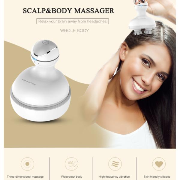 Hot Sale Professional Portable handheld scalp head massager electric vibrator to relieve fatigue of head