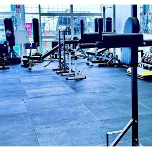 Quality Rubber Gym Mats with EPDM Dots 1 X 1m 20mm with Colorful EPDM Flecks for sale