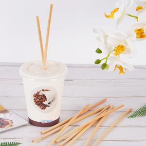 OEM 100% Compostable Wheat Drinking Straws In Bulk 23cm
