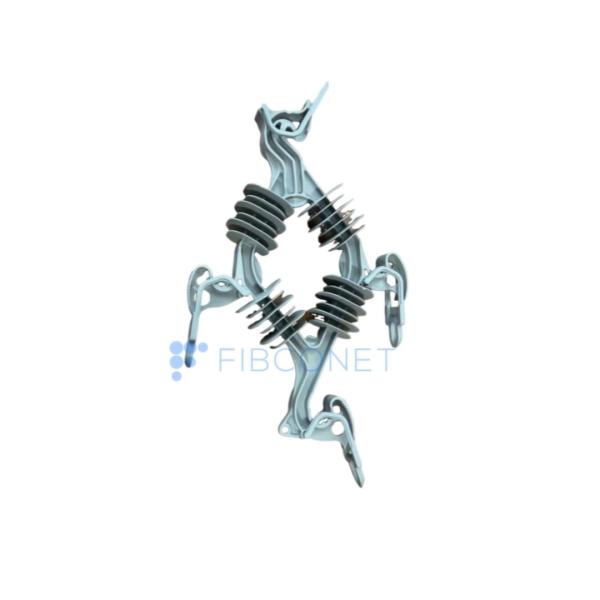 Apply Cable Diameter 3-8 mm Fiber Tension Clamp with Hippocampal Hooks Wire Clamp in Black