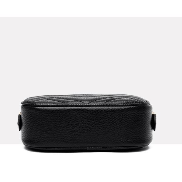 Buy 18cm 12cm Female Crossbody Bag Zippered Small Black Square Purse at wholesale prices