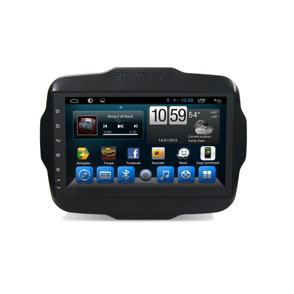 Buy 4G SIM DSP Car GPS Navigation System 9 Inch Jeep Renegade Android Bluetooth Support at wholesale prices