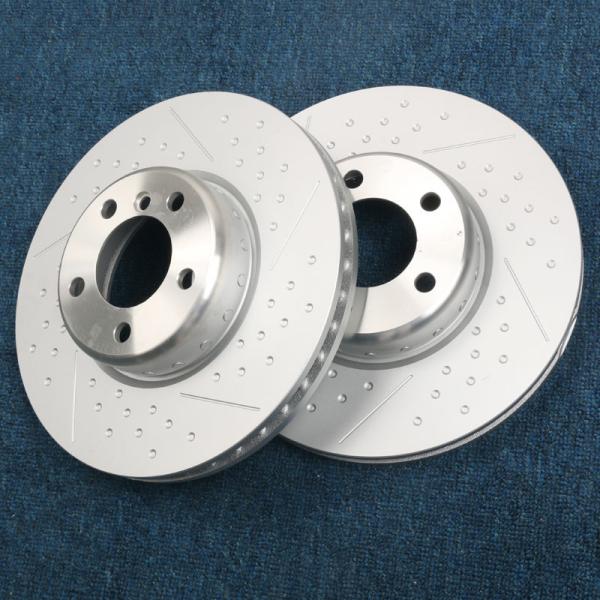 High Carbon Steel Drilled And Slotted Rotors And Pads Fit For BMW 4 Pot Brake