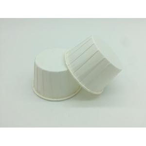 White PET Baking Cups Round Shape Varous Sizes Disposable PE Coated Film