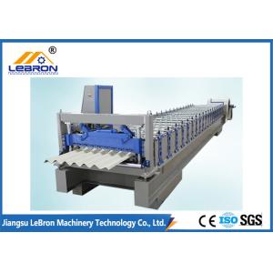 Quality Blue color 2018 New Design Corrugated Roof Sheet Roll Forming Machine PLC Control Full Automatic made in China for sale