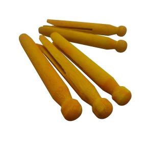 Round Wooden Clothespins for Crafts and Laundry - Old Fashioned Traditional
