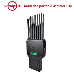 12000mAh 25m Radius VHF UHF Portable Signal Jammer