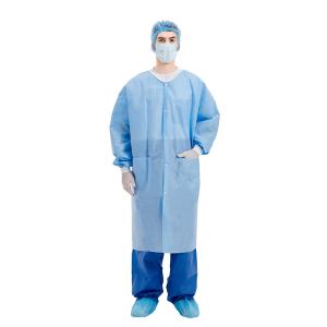 Buy cheap Single Collar PP Disposable Lab Coats ISO13485 Standard from wholesalers