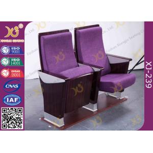 Safe Foldable Auditorium Chairs / College Lecture Hall Furniture