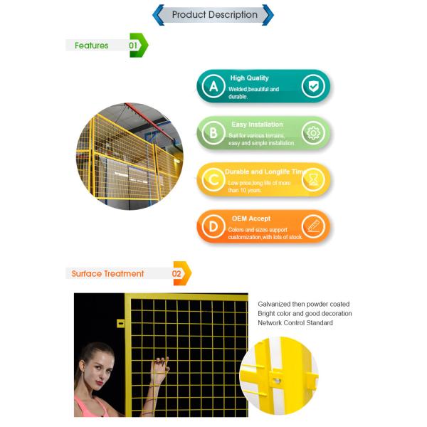 Steel 8ga 9.5ft Length Temporary Site Fencing Portable