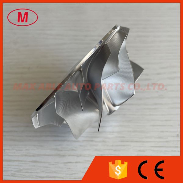 G30-770 57.52/71.40mm 7+7blades Reverse Point Milling Inverse Curve Performance milling/aluminum 2618/billet compressor wheel for 880693-5002S /