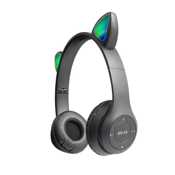 ROHS Bluetooth Foldable Headset Lovely Design LED Stereo Wireless Headphone