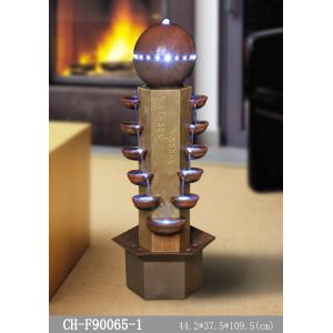 Garden Marble Effect Wood Rattan Garden Fountain