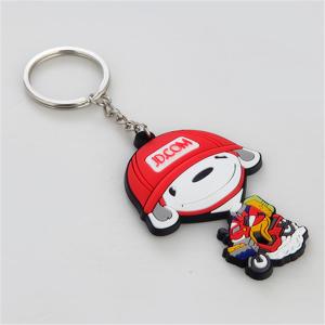 Soft PVC Key Chain Ring Personalized Custom Logo For Promotion Gift