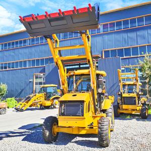 Cheap Diesel Small Backhoe Wheel Loader Tractor Excavator Compact Backhoe with
