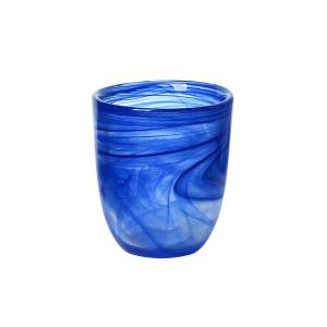 350ml Clouding Pink Coloured Glass Tealight Holders Pressed 110mm