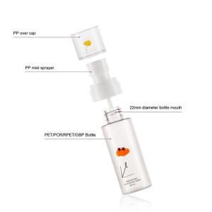 Recyclable Empty Plastic Cosmetic Bottles Frosted Finish For Skincare