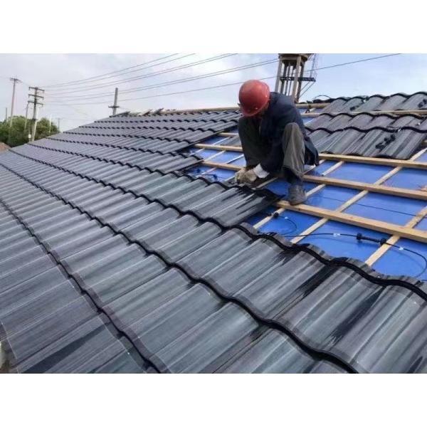 Buy Hantile Curved Solar Roof Tiles 50W-120W High Power with Optimum Operation Voltage 5.98V and Package Gross Weight 5.500kg at wholesale prices