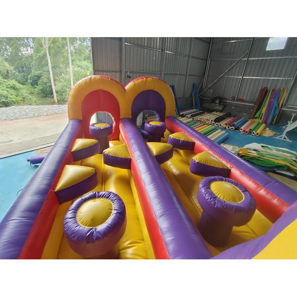 Pvc Tarpaulin Inflatable Obstacle Courses Outdoor Backyard Fun Run Sport For Toddler