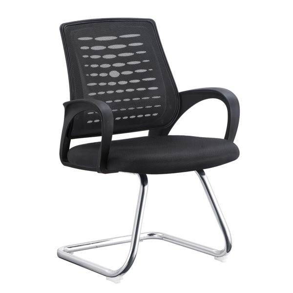 Buy Non Wheeled Portable Office Chair , Commercial Desk Chairs Black Long Using Life at wholesale prices