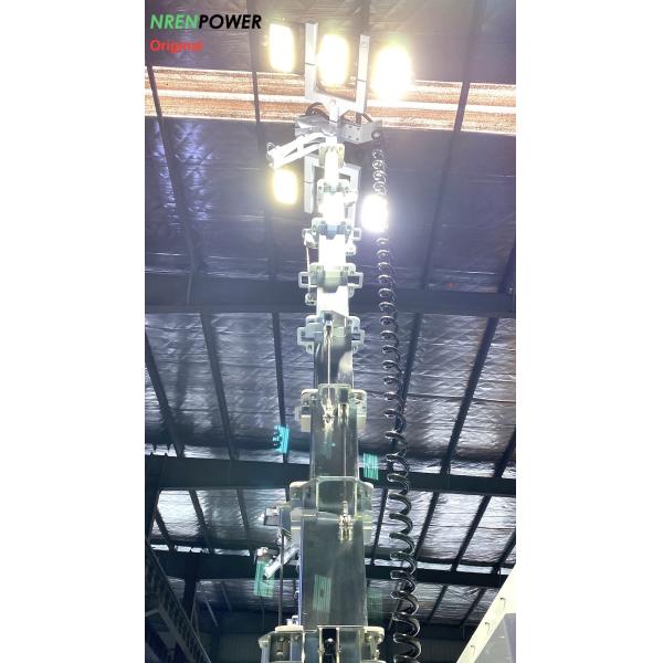 solar power light tower-9m hydraulic mast-4x435 solar panels-8x200AH batteries