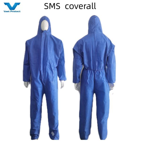 Anti-Static Sterilization Nonwoven Isolation Overall CE Standard SMS Protective