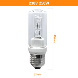 250 Watt Quartz Bulb Halogen E27 250w Dimmbar 230V Halolux