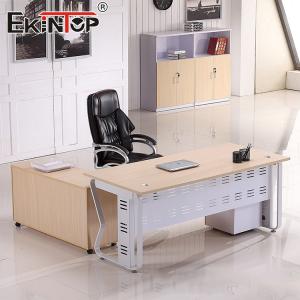 Office Space Manager Desks Wood Material Computer Desk Chairs