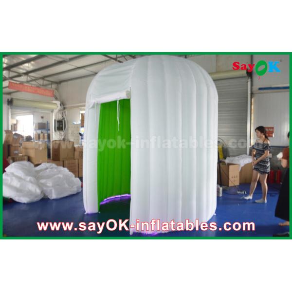 Inflatable Photo Booth Hire White Oxford Cloth Led Strip Lighting Inflatable Photo Booth For Wedding Decoration