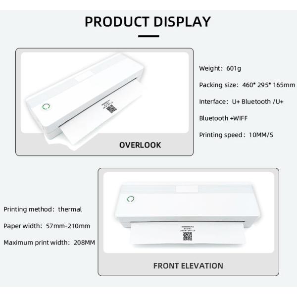 4x6 Thermal Printer with 10MM/S Printing Speed and 0.05MM-0.15MM Dielectric Thickness