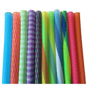Flame Resistance PET Expandable Braided Sleeving Management Flexible Electric